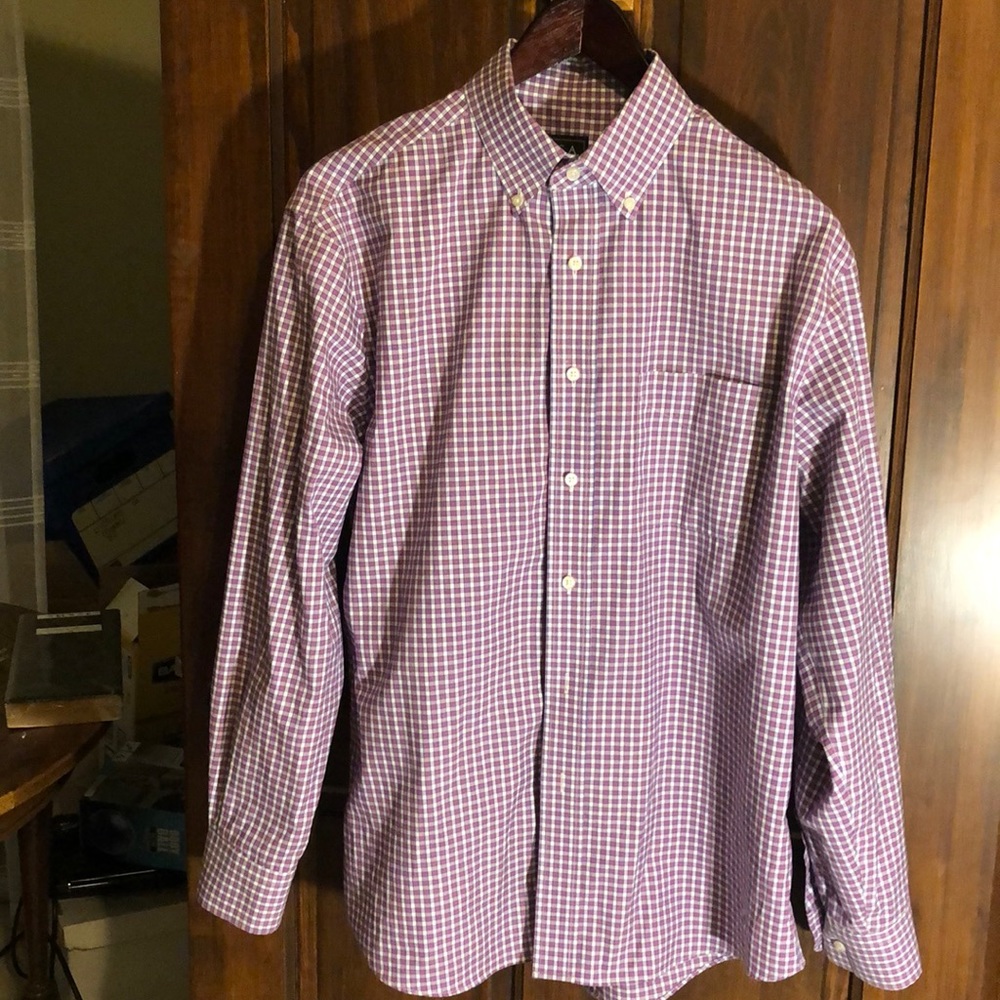 Men’s button down dress shirt.